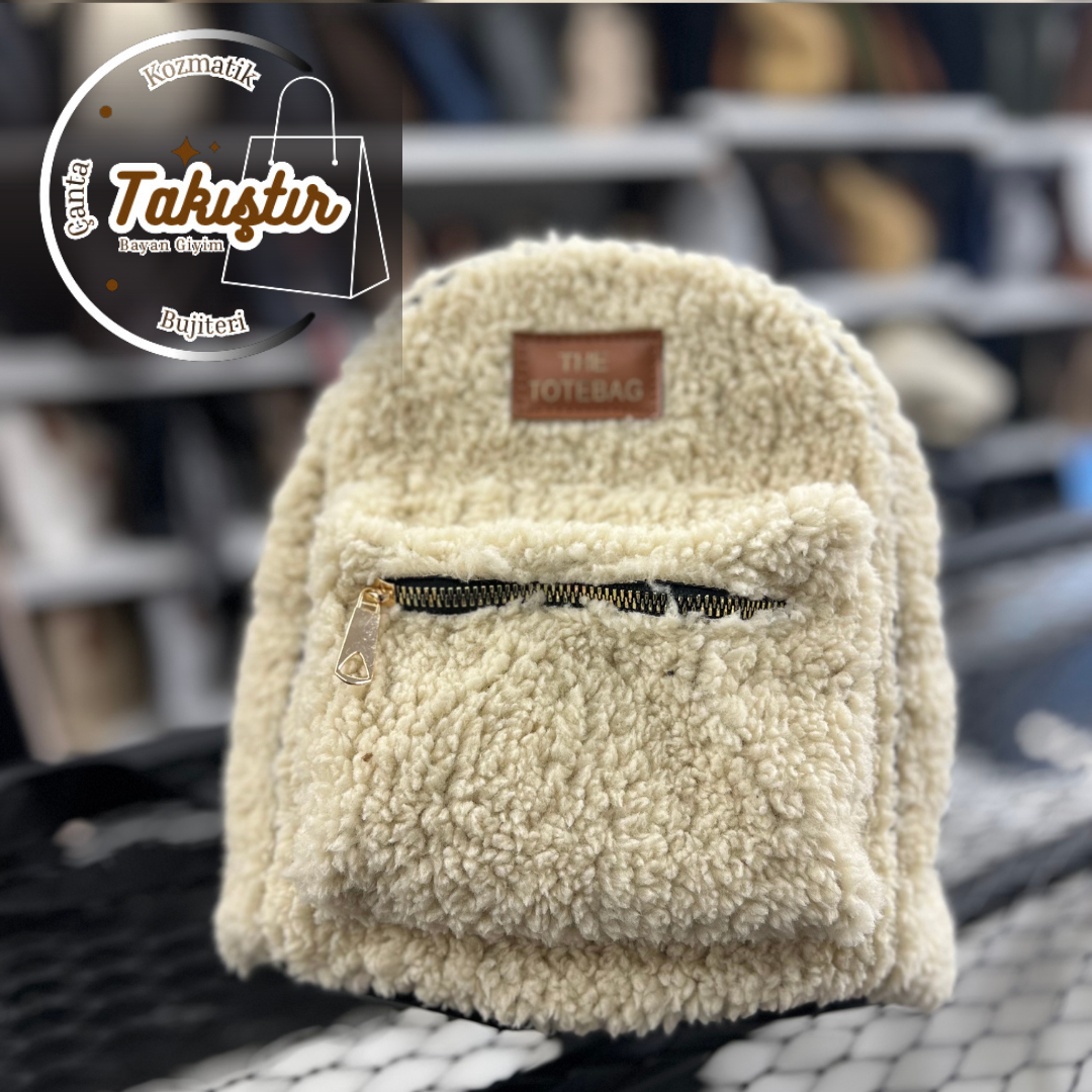 Peluş sırt çanta